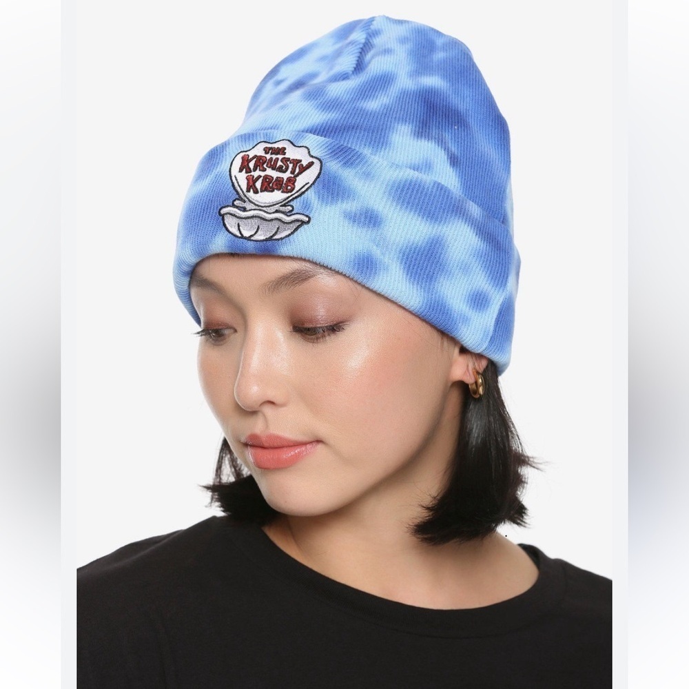 SpongeBob SquarePants Krusty Krab Tie-Dye Beanie Nickelodeon 2018 unisex
